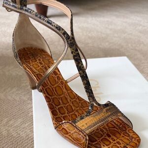 Chloe Brown Strappy Women's Heels